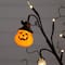 3ft. Pre-Lit Artificial Halloween Pumpkins and Skulls Ornament Tree with 48 Warm White LED Lights